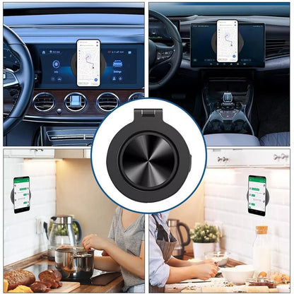 360 Degree Rotating Electric Suction Magnetic Car Phone Holder