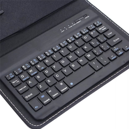 Mini-tragbare Leder-drahtlose Bluetooth-Tastatur für iPhone Android Smartphone