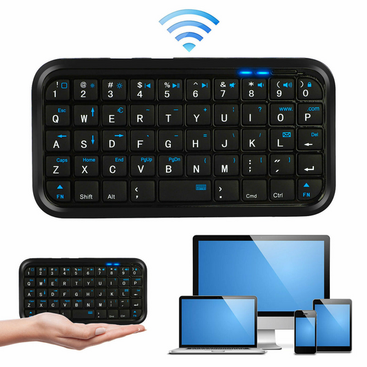 Mini Wireless Bluetooth 3.0 Keyboard LED Keypad USB Charging for PC TV Android XBOX