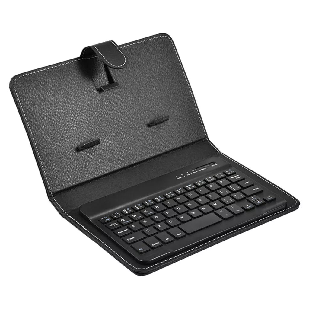 Mini-tragbare Leder-drahtlose Bluetooth-Tastatur für iPhone Android Smartphone