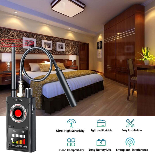Anti-Spy RF Signal Detector Hidden Camera GSM Audio Bug Finder Scanner Tracker