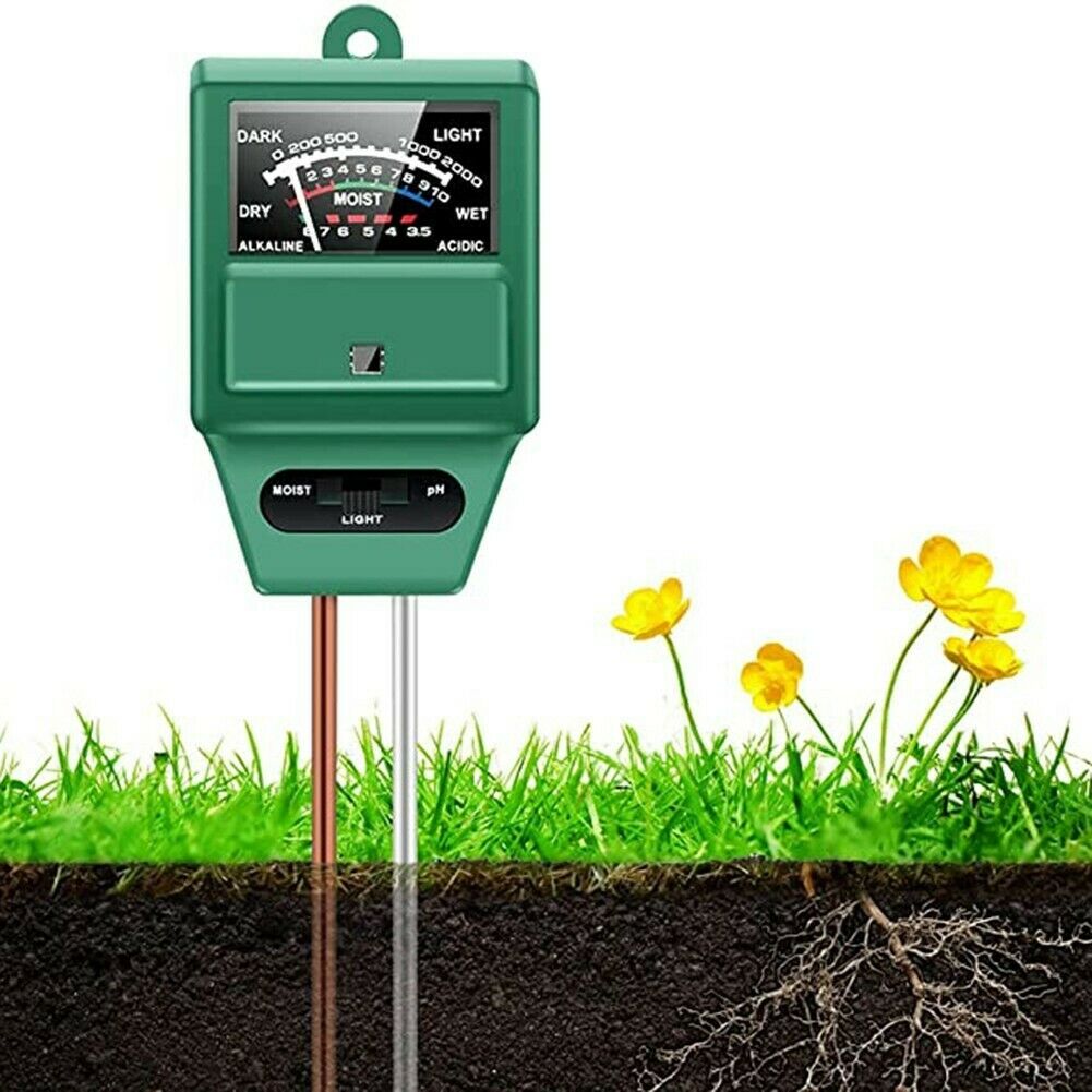 3 in 1 Soil Moisture PH Meter - Good for Gardener or Planter Indoor and Outdoors