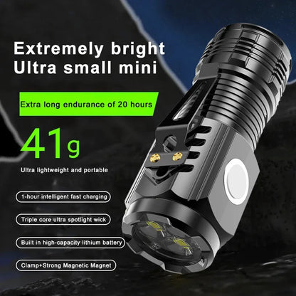 Three-eyed Monster Mini Flash Super Power Flashlight