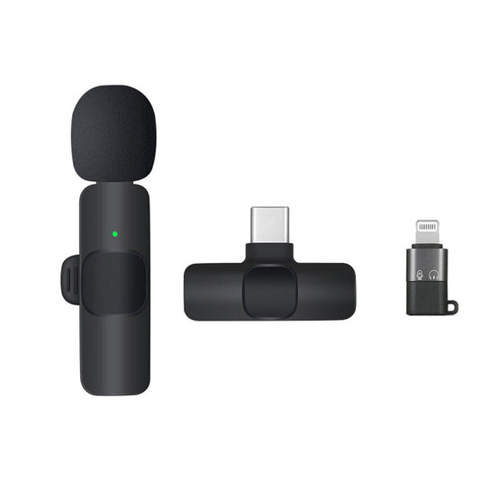 Microphone Lavalier sans fil professionnel pour micro Vlog vidéo Android et iPhone