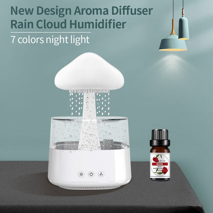 Rain Cloud Humidifier Rain Cloud Night Light Aromatherapy Essential Oil Diffuser