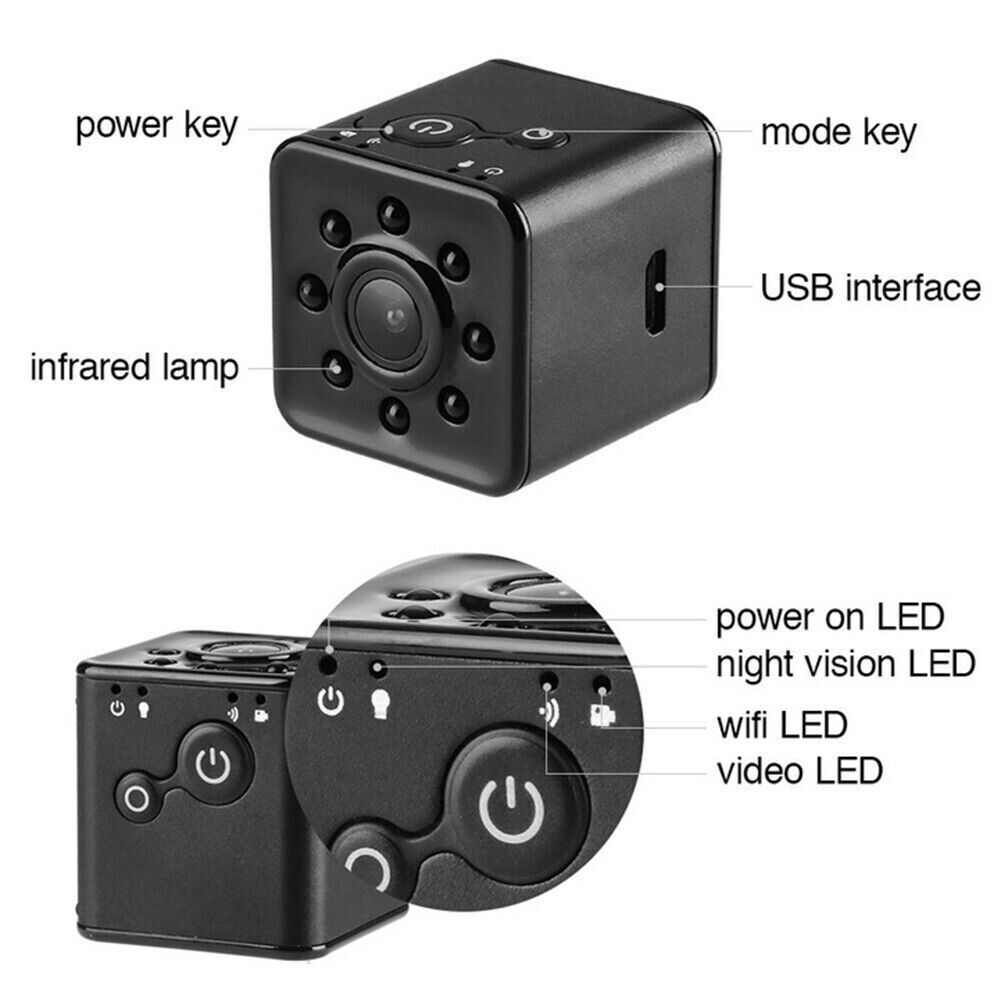 SQ13 WIFI Mini Kamera HD 1080P Nacht Video Camcorder DVR Infrarot Video Recorder