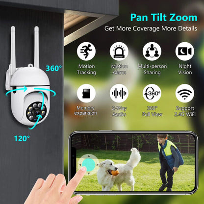 5G Wifi Wireless Security 1080P HD Camera System Outdoor Home Night Vision Camera