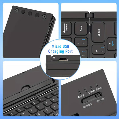 Mini Foldable Bluetooth Keyboard For iOS Windows Android