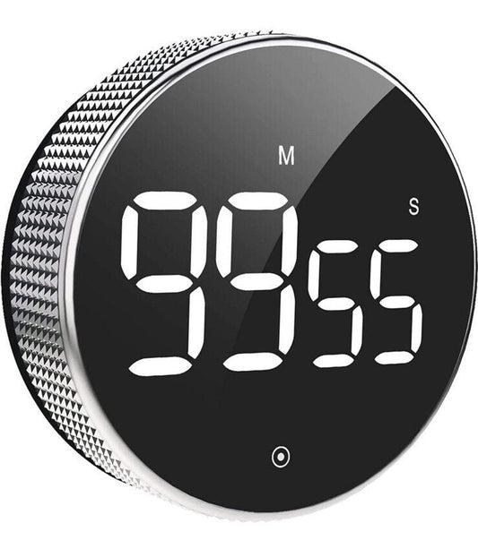 Magnetic Digital Smart Timer  Kitchen Cooking Shower Study Stopwatch LED Counter