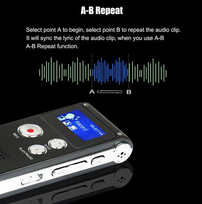 Digital Voice Recorder Mini Dictaphone Audio Sound Recorder