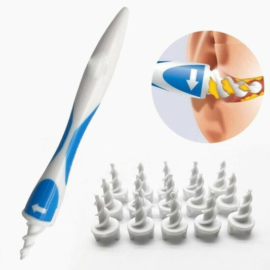 Ear Cleaner Ear Wax Removal Remover Cleaning Tool Kit Spiral Tip Picker Q-Grips