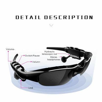 Smart Bluetooth Headset Polarized Sunglasses