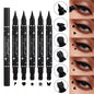 2 in 1 Flüssiger wasserfester Eyeliner Stempelstift Augen Make-up Kit