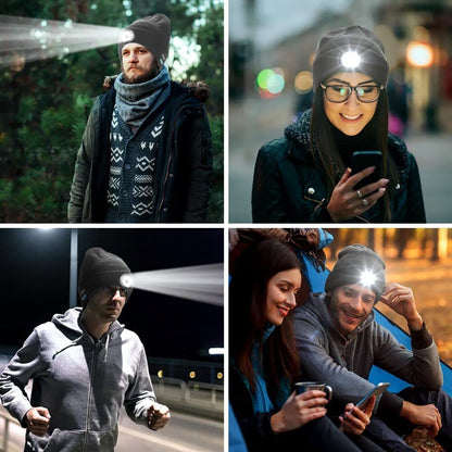 Bluetooth Music Beanie with Headlamp