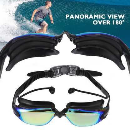 Lunettes de natation pour adultes, Vision claire HD, Anti-buée, Protection UV, lunettes de natation