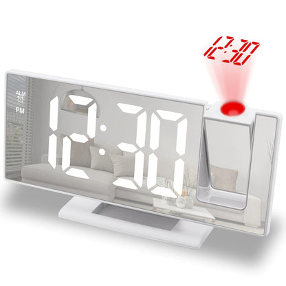 Mirror Projection Alarm Clock Bedroom Ceiling Projection Digital Clock