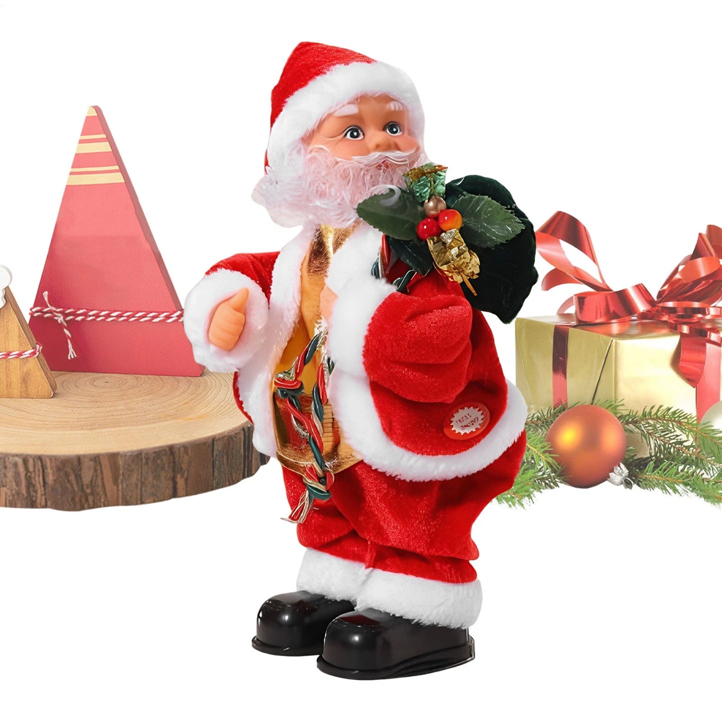 Dancing Santa Claus, Booty Shaking Walking Circle, Singing & Twerking