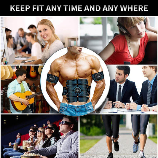 ABS Abdominal Stimulator EMS Training Toning Slim Belt Muscle Trainer Fitness