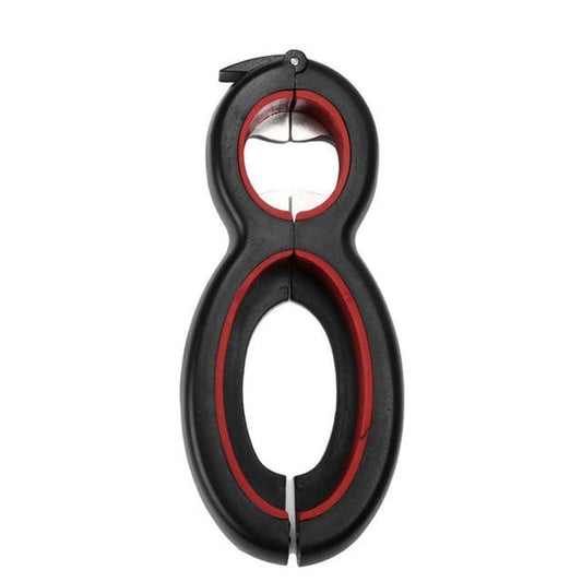 6 in1 Multi Function Twist Bottle All in One Jar Gripper Can Wine Beer Opener SD